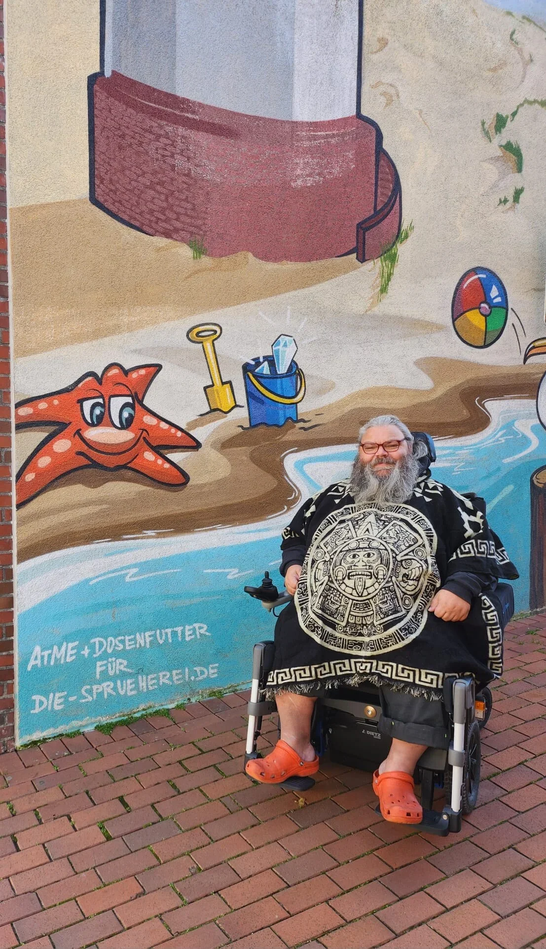 Markus vor Büsum Strandwand